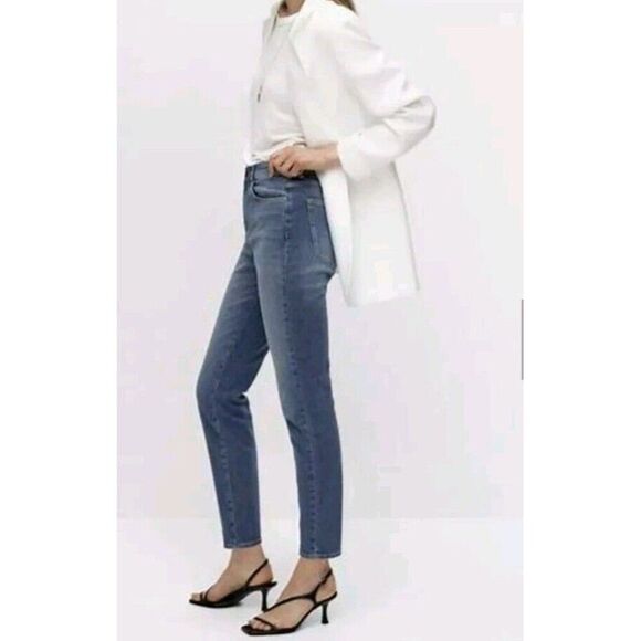 Massimo Dutti Women’s Gray Jeans High Rise Skinny Size 10 / 42 In - Picture 1 of 12
